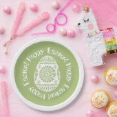 Ostereier-Teller 1 Pappteller (Party)