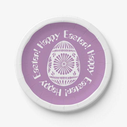 Ostereier-Teller 2 Pappteller (Vorderseite)