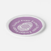 Ostereier-Teller 2 Pappteller (Schrägansicht)