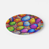 Ostereier-Teller Pappteller (Schrägansicht)