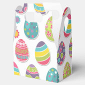 Ostereier Themed Gefälligkeitsboxen | Gable Style Geschenkschachtel (Geöffnet)