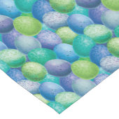 Ostereier Türkisblaues Lila Muster Kurzer Tischläufer (Ecke)