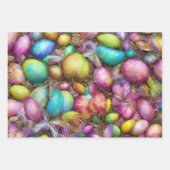 Ostereier und Blume. 007 Wrapping Paper Sheet Geschenkpapier Set (Vorderseite)