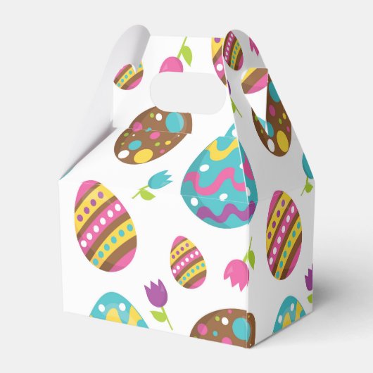 Ostereier und -Blume Gastgeschenk Geschenkschachtel (Rückseite)