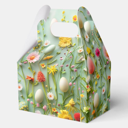 Ostereier und Blume Geschenkschachtel (Rückseite)