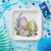 Ostereier und Blume Pappteller (Party)