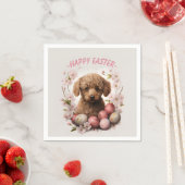 Ostereier und -Blume - Serviette (Beispiel)