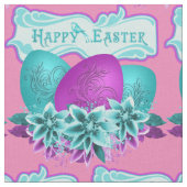Ostereier und Blume zu Ostern 4,5" Stoff (Nahaufnahme)