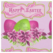 Ostereier und Blume zu Ostern 4,5" Stoff (Nahaufnahme)