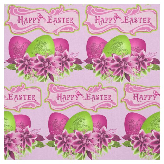 Ostereier und Blume zu Ostern 4,5" Stoff (Muster)