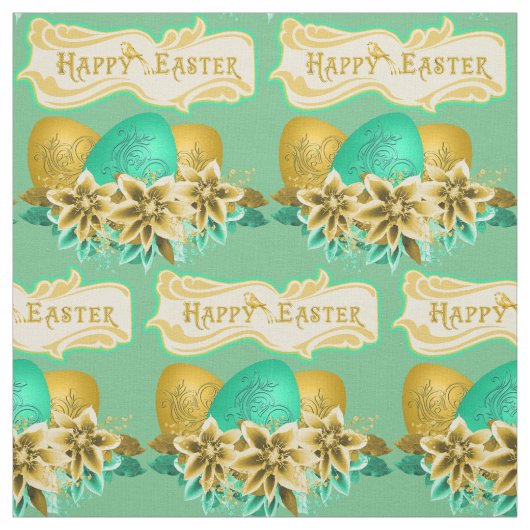 Ostereier und Blume zu Ostern 4,5" Stoff (Muster)