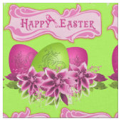 Ostereier und Blume zu Ostern 4,5" Stoff (Nahaufnahme)