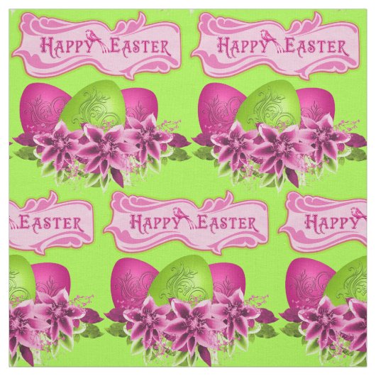 Ostereier und Blume zu Ostern 4,5" Stoff (Muster)