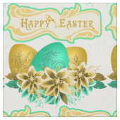 Ostereier und Blume zu Ostern 4,5" Stoff (Nahaufnahme)