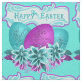 Ostereier und Blume zu Ostern 4,5" Stoff (Nahaufnahme)