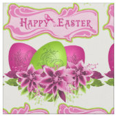 Ostereier und Blume zu Ostern 4,5" Stoff (Nahaufnahme)