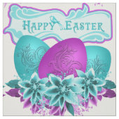 Ostereier und Blume zu Ostern 9" Stoff (Muster)