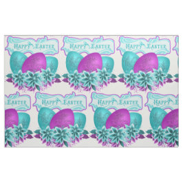 Ostereier und Blume zu Ostern 9" Stoff