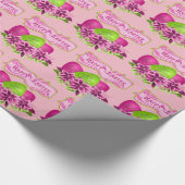 Ostereier und Blume zu Ostern Geschenkpapier (Ecke)