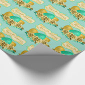 Ostereier und Blume zu Ostern Geschenkpapier (Ecke)
