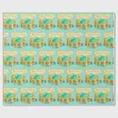 Ostereier und Blume zu Ostern Geschenkpapier (Flach)