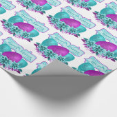 Ostereier und Blume zu Ostern Geschenkpapier (Ecke)