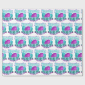 Ostereier und Blume zu Ostern Geschenkpapier (Flach)