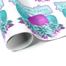 Ostereier und Blume zu Ostern Geschenkpapier