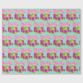 Ostereier und Blume zu Ostern Geschenkpapier (Flach)