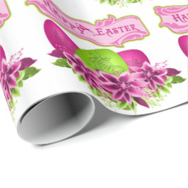 Ostereier und Blume zu Ostern Geschenkpapier