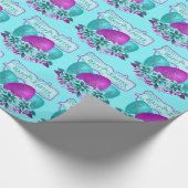 Ostereier und Blume zu Ostern Geschenkpapier (Ecke)