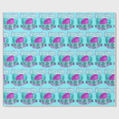 Ostereier und Blume zu Ostern Geschenkpapier (Flach)