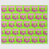 Ostereier und Blume zu Ostern Geschenkpapier (Flach)