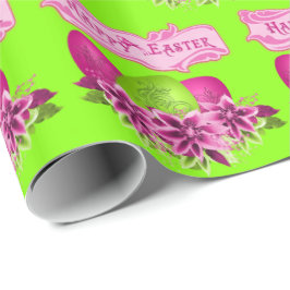 Ostereier und Blume zu Ostern Geschenkpapier