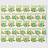 Ostereier und Blume zu Ostern Geschenkpapier (Flach)