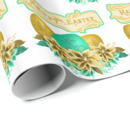 Ostereier und Blume zu Ostern Geschenkpapier