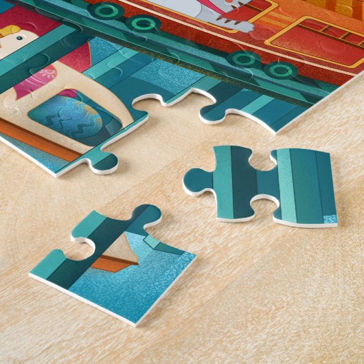 Ostereier und Bunnies Fantasy World Puzzle (Seite)