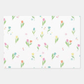 Ostereier und -bunnies, Frühlingstulips Geschenkpapier Set (Vorderseite 3)