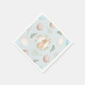 Ostereier und Bunny Spring Blue Pastel Serviette (Ecke)