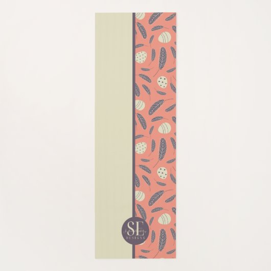 OSTEREIER UND FEATHERS KUSTOM PATTERN YOGAMATTE (Rückseite)