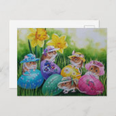 Ostereier und Feldmäuse Kunst, Dichtung und Musik Postkarte (Vorne/Hinten)