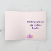 Ostereier und geflochtene Würfelkarte Karte (Innenseite)