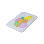 Ostereier und Kichermatte Badematte (Schrägansicht)