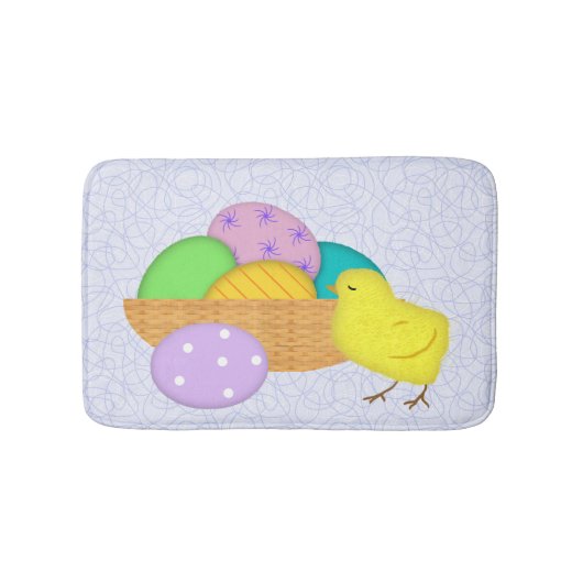 Ostereier und Kichermatte Badematte (Vorderseite)