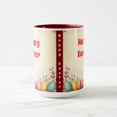 Ostereier und kleine Kaninchen Tasse (Zentrum)