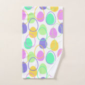 Ostereier und Konturen Badhandtuch Set (Handtuch)