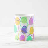 Ostereier und Konturen Kaffee Tasse (Mittel)