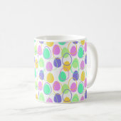Ostereier und Konturen Kaffeetasse (VorderseiteRechts)