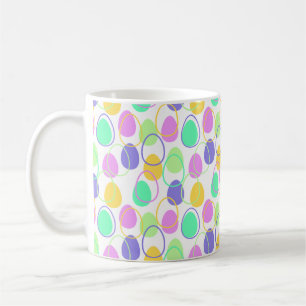 Ostereier und Konturen Kaffeetasse