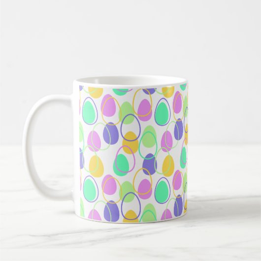 Ostereier und Konturen Kaffeetasse (Links)